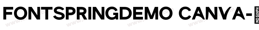 FONTSPRINGDEMO Canva字体转换